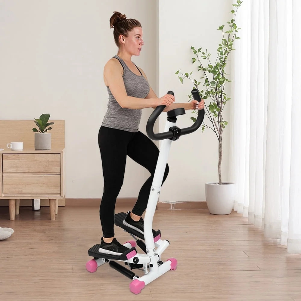 Mini Paso Aeróbico, Máquina De Fitness Con Asa, Rosa